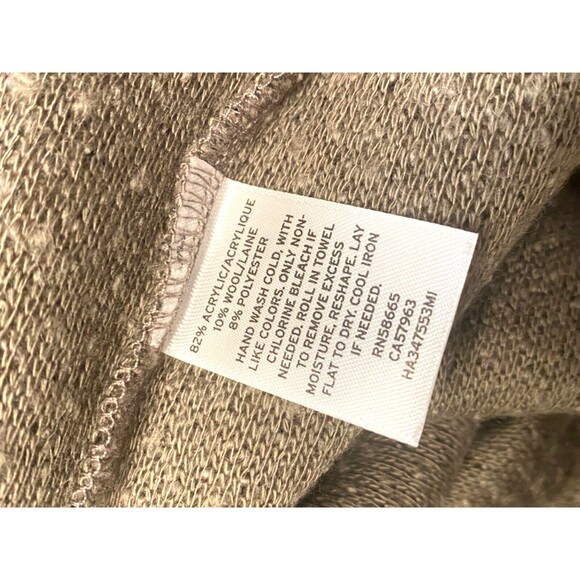 HALOGEN Wool Blend Sweater Jacket Women’s Small Double Breasted Grey Lightweight - Picture 9 of 9